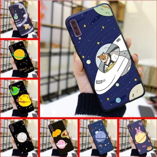 For Samsung Galaxy A3 A5 A7 2016 2017 Lite Phone Case Silicone Cute Space Back Cover For Samsung Galaxy A6 A8 Plus 2018 A5 A7
