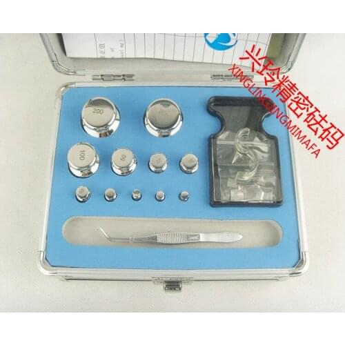 E2 Grade 23pcs 1mg-200g 304 Stainless Steel Digital Scale Calibration Weights Kit Set w Certificate, precision Packed