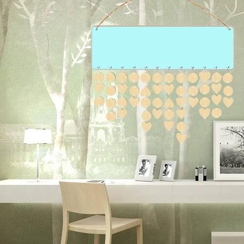 Wood DIY Family Birthday Reminder Calender Board Ply Plaque Sign Home Decor DIY Calendar Hanging Decorations