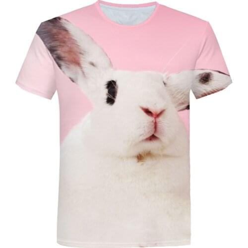 Pink Cute Pattern Girls T-Shirts 2021 Summer Childrens Tee Short-Sleeve O-Neck Loose Fashion Casual Kids Clothes Boy Streetwear