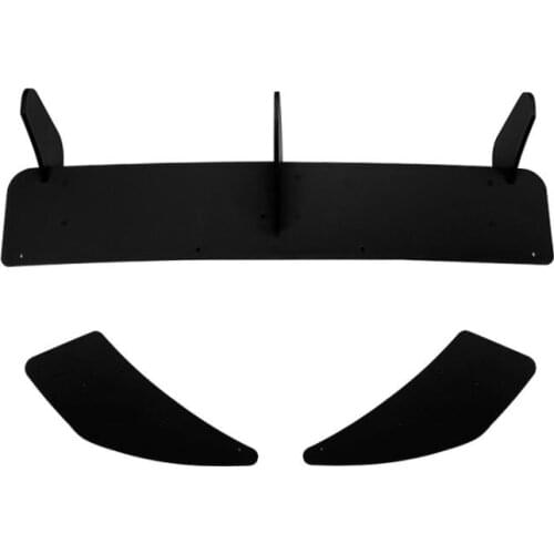 Car Rear Bumper Diffuser Lip Spoiler Splitter & Rear Side Splitters Fins Trim 2013-2016 For VW For Volkswagen Golf MK7 R