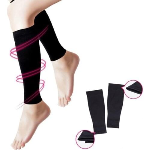 2 PCS Varicose veins Sleeve Socks Shin Splint Support Footful Calf Leg Running Compression Sock Leg Posture Corrector