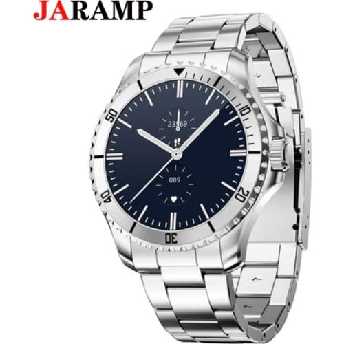 JARAMP Men Smart Watch Fashion Space Dial Heart Rate Fitness Tracker Bluetooth Stainless Steel Green SmarWatch For IOS Andriod