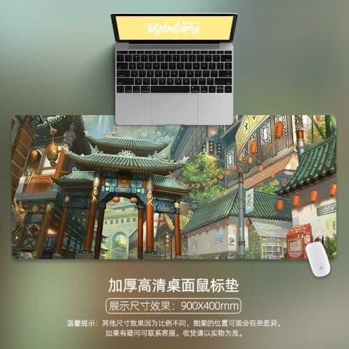 90x40cm desk mat landscape House Durable Desktop Mousepad Large Mouse Pad Keyboards Mat Pink mousepad purple Gaming Mousepads