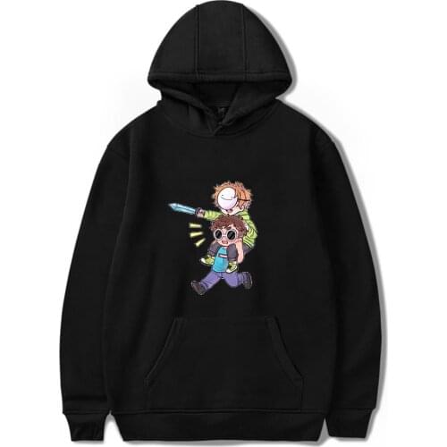 GeorgeNotFound Print Autumn and Winter Holiday Men/Women Pure Cotton Fleece Hooded Novelty Sweet Streetwear Casual Style