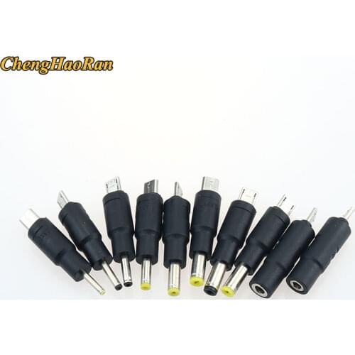 Micro USB to DC 2.5*0.7 3.0*1.13.5*1.35 4.8*1.7 4.0*1.7 5.5*2.1 5.5*2.5 Male/Female Plug Jack Converter Laptop Adapter Connector