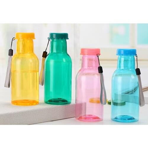 Bottle Explosion Sports Tritan Plastic Water Bottle BPA Free Portable Drinking Bottle With Rope Student Leak-proof Water Bottle