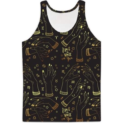 REAL American SIZE I put a spell on you - Mystery Realm Sublimation Print Tank Top