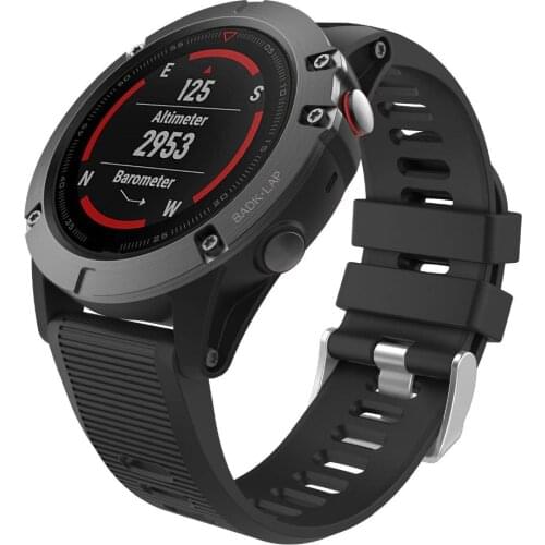 Quick fit 26mm Band for Garmin Fenix 5X/Fenix 3 HR Smart Watch Soft Silicone Replacement Quick Release Connectors 9.11