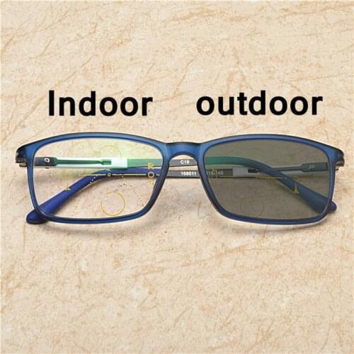 Sun photochromic reading glasses 2019 Progressive Multifocal Reading Glasses Designer Ultralight Business See Near And Far NX