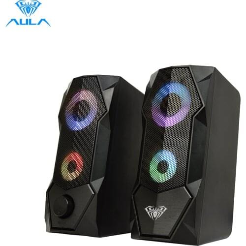 AULA N-301 Computer Speaker Aux 3.5mm Stereo Surround Music Speakers Column Sound Computer PC Home Notebook TV Loudspeakers