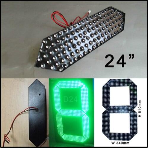 24" green color 7 segment of the modules,led oil price,led module,led signs,outdoor waterproof led module