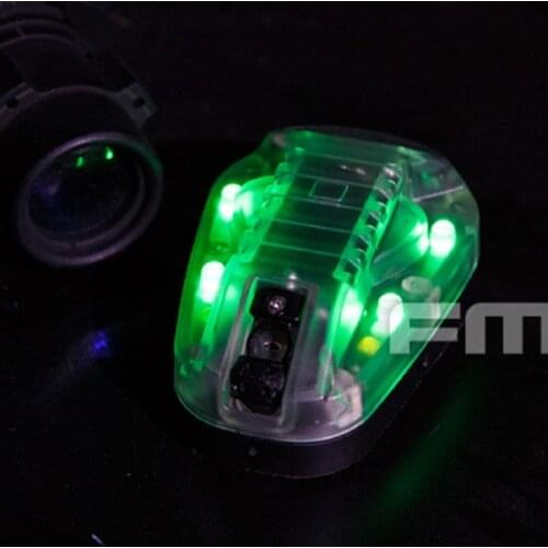 TB1286 Helmet Mounted LED Marker Strobe Light Green Light