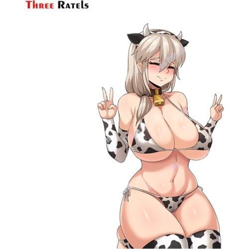 Three Ratels A899 Uzaki Tsuki Uzaki Chan Wa Asobita Cute Anime Girl Sticker For Laptop Mobil Phone Refrigerator Decor Decals