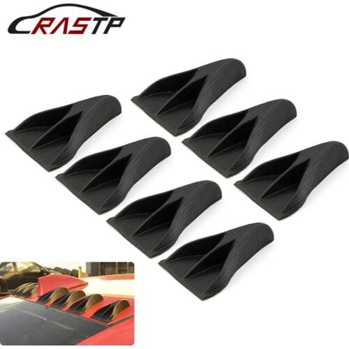 7pcs Universal EVO Style Car Roof Eagle Claw Shark Fins Tails Carbon Fiber Car Roof Eagle Claw Shark Fins Accessories RS-LKT024