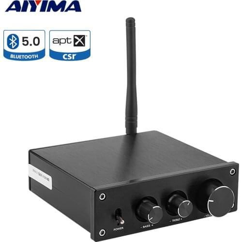 AIYIMA TPA3116 Class D Power Amplifier APTX QCC3008 Bluetooth 5.0 Amplificador Audio 2.1 Channel 50Wx2+100W Subwoofer Amplifier