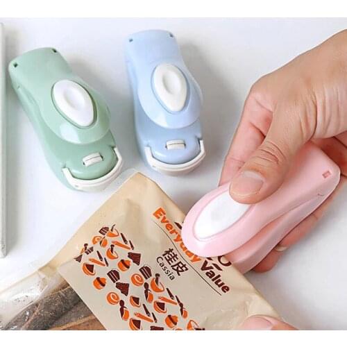 Portable Mini Sealing Machine Household Food Plastic Snack Bag Sealing Machine Storage Food Kitchen Storage Bag Clip