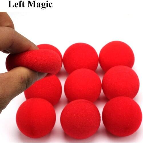 10PCS 4.5cm Finger Sponge Ball magic tricks Classical magician Illusion Comedy close-up stage card magic Accessories E3132