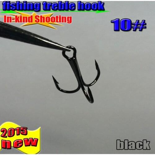 2020NEW SIZE: 10# Treble Fishing Hooks 500pcs/lot High Quality high-carbon steel