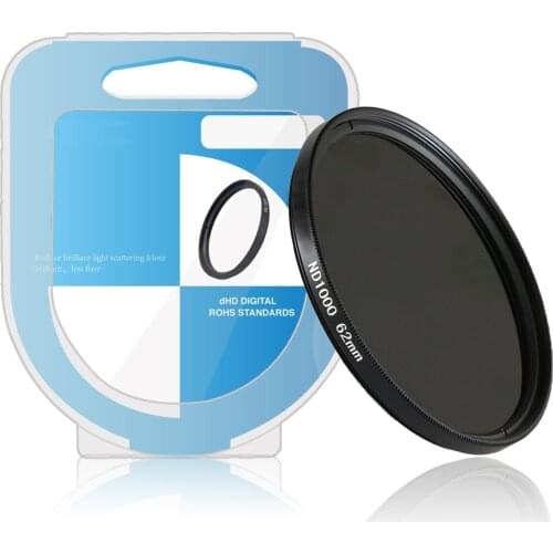 49 52 55 58 62 67 72 77mm ND 1000 Neutral Density Photography filter for canon nikon DSLR Camera with box