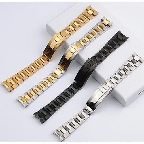 Watch Bracelet For Rolex Daytona Water Ghost Submariner Watch Accessories Band Chain 20mm 21mm Solid Stainless Steel Watch Strap