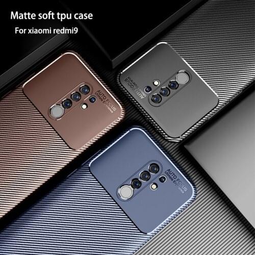 Thin soft tpu case for redmi7 8 9 matte non-slip silicone back cover for redmi8A 9C new anti-knock case for redmi 10x pro
