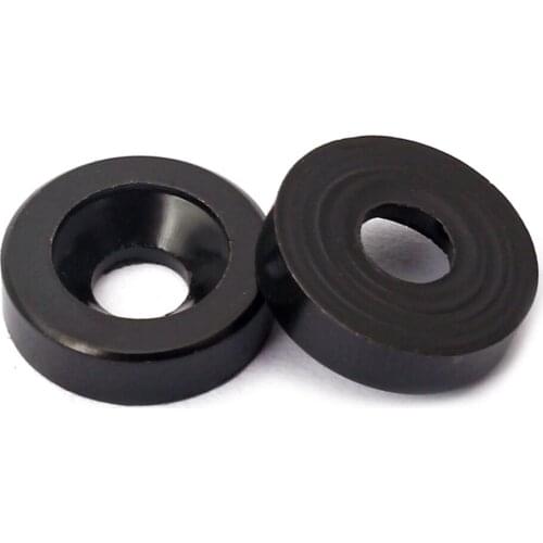 4pcs Black Electric Guitar Neck Joint Bushing and Bolts for Guitar Neck Body