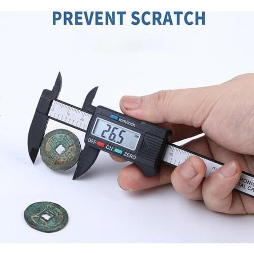 0-100mm ABS LCD Digital Vernier Caliper Gauge Micrometer Measuring Tool Electronic Caliper Ruler