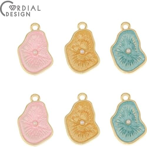 Cordial Design 100Pcs 13*22MM Jewelry Accessorie/Pendants/Paint Effect/Irregular Shapes/Jewelry Findings & Components/DIY Charms