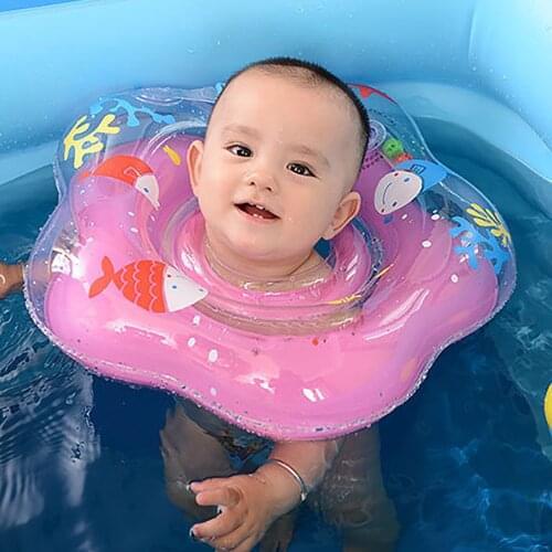 Baby Swimming Ring Collar Summer Give Away Inflator Pool Floats with Baby Swimming Ring Dolphin for Baby Inflatable Toys