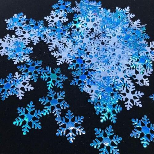 Snowflake Confetti DIY Shiny Creative Party Confetti Table Scatter Artificial snow Christmas Snowflake for Christmas Party Decor
