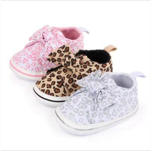 Fashion Leopard Baby Shoes Soft Sole Newborn First Walkers Sneakers Antislip Infants Boys Girls Casual Shoes