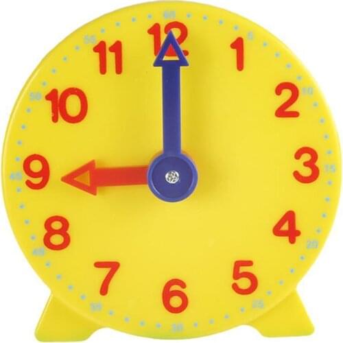 10 cmTwo Pointer Clock Model Kid Child Toy Basic Math Development Early Education Learning Aids Toy Clock Model Gift For Child