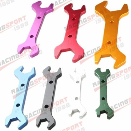 3AN TO 20AN BILLET ALUMINUM ALLOY AN WRENCH SET DOUBLE ENDED SPANNER COLORFUL