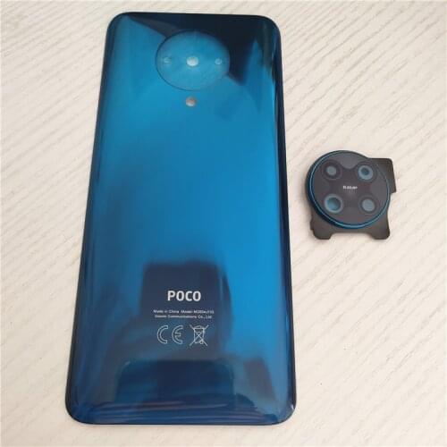 Original Back Battery Glass Cover For Xiaomi Poco F2 Pro Rear Housing Door Case Pocophone With Camera Lens