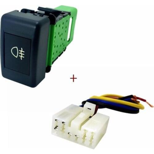 1PC Front fog lights Rear Fog light Music LED Automatic Headlights Power Supply Switch Button For Isuzu D-MAX 2018