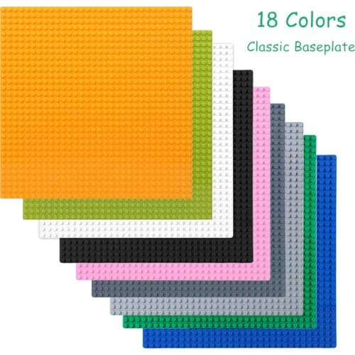 32*32 Dots Classic Base Plates Compatible Classic Building Blocks Small Bricks City Road Baseplate Board for DIY Bricks Toys