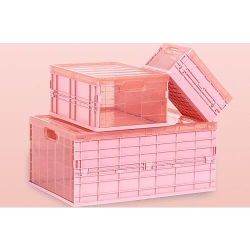Foldable Storage Box Container Basket Crate Box Stack Snacks Toys Clothes Organizer Boxes For Tabletop Wardrobe