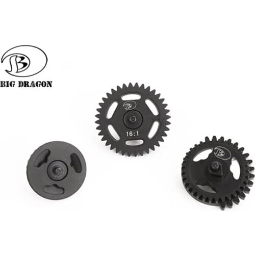 Tactical High Quality CNC 16: 1 High Speed Flat Gear Set Fit Ver.2 / 3 AEG Airsoft Gearbox For Hunting Shooting Accessories