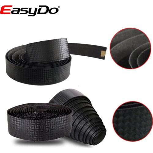 EasyDo Road Bike Handlebar Tape Carbon Fiber Textured Anti-vibration Wrap Bike Bar Tape Bike Bicycle Accessories ED1946