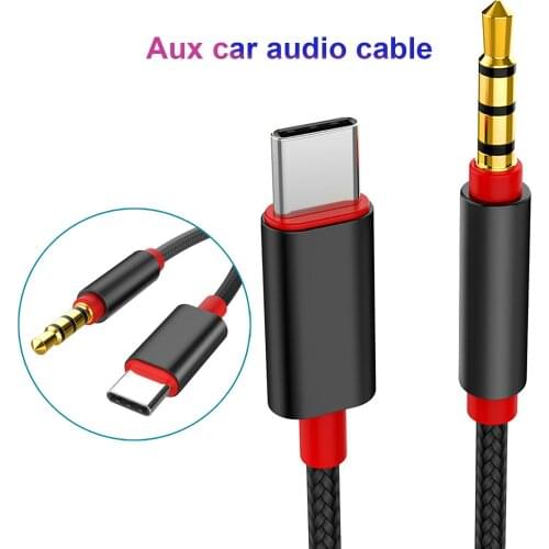 Type C Audio Cable USB C Type-C Male to 3.5mm Male Audio Jack AUX Cable Adapter For Samsung Xiaomi Huawei Mobile Phone Converter