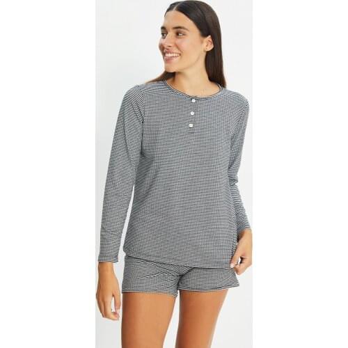 Trendyol Striped Knitted Pajamas Set THMAW22PT0190
