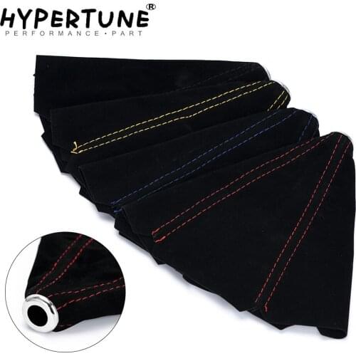 16mm Universal Suede Leather Car Gear Shift Collars Carbon Fiber Auto Car Manual Stick Shifter Knob Gear Shift Boot Cover Gaiter