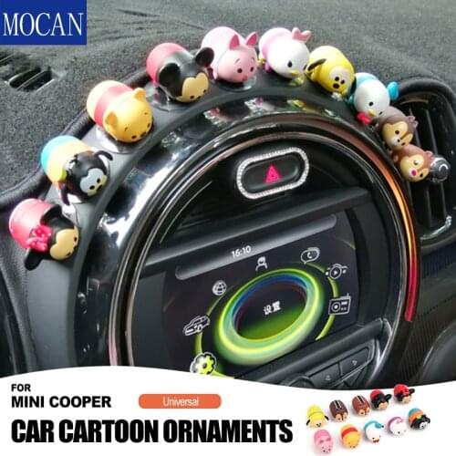 Universal for Mini Cooper Cartoon Fashion Cool Decoration Lovely Pig Dog Bear Style Plush Toy Decoration Interior Accessories