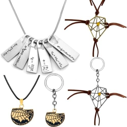 Death Stranding Jewelry Necklace Connections Sam Porter Bridges/United States Map/Norman Reedus Fomulas Pendants&Necklaces