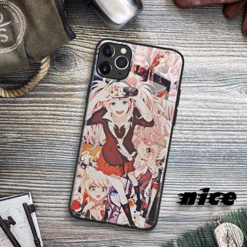Enoshima Junko Anime Glass Soft Silicone Phone Case FOR IPhone SE 6s 7 8 Plus X XR XS 11 12 Mini Pro Max Sumsung Cover Shell