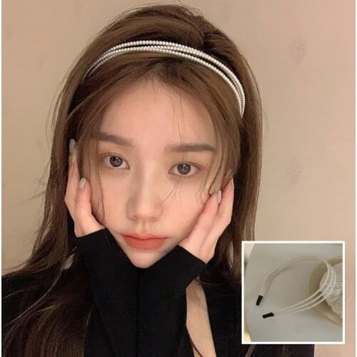 2021 New Women Elegant Full Pearls Hairbands Sweet Headband Hair Bundle Lady Hair Hoops Fashion Accessories Hairband Headwear