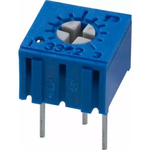 100% Original 3362P 10R 20R 50R 1K 2K 5K 10K 20K 50K 100K 200K 500K 1M SqaureTrimpot Trimming Potentiometer For Bourns x 100PCS