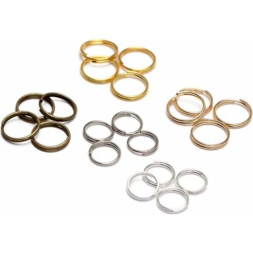 200pcs 6 8 10 12 mm Open Jump Rings Double Loops Split Rings Connectors For Diy Jewelry Making Finding Accessories Wholesale