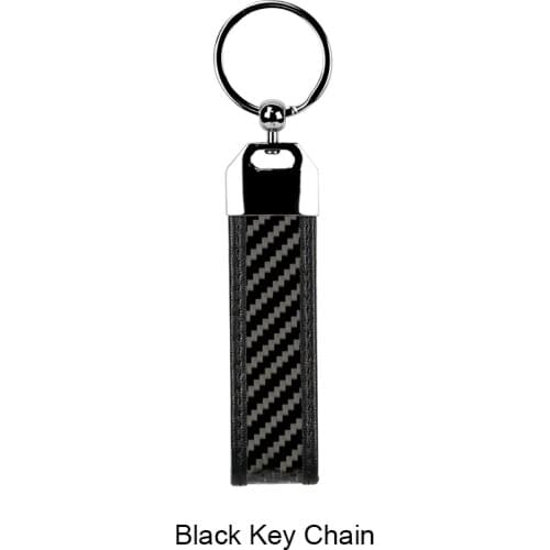2018 Flexible Real carbon Fiber Key Chain Fashion Key Holder with Silver High Quality Key Ring